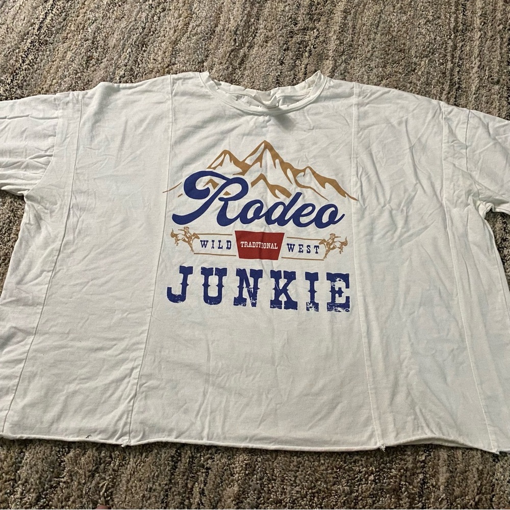Rodeo Junkie Graphic Tee - White (C)